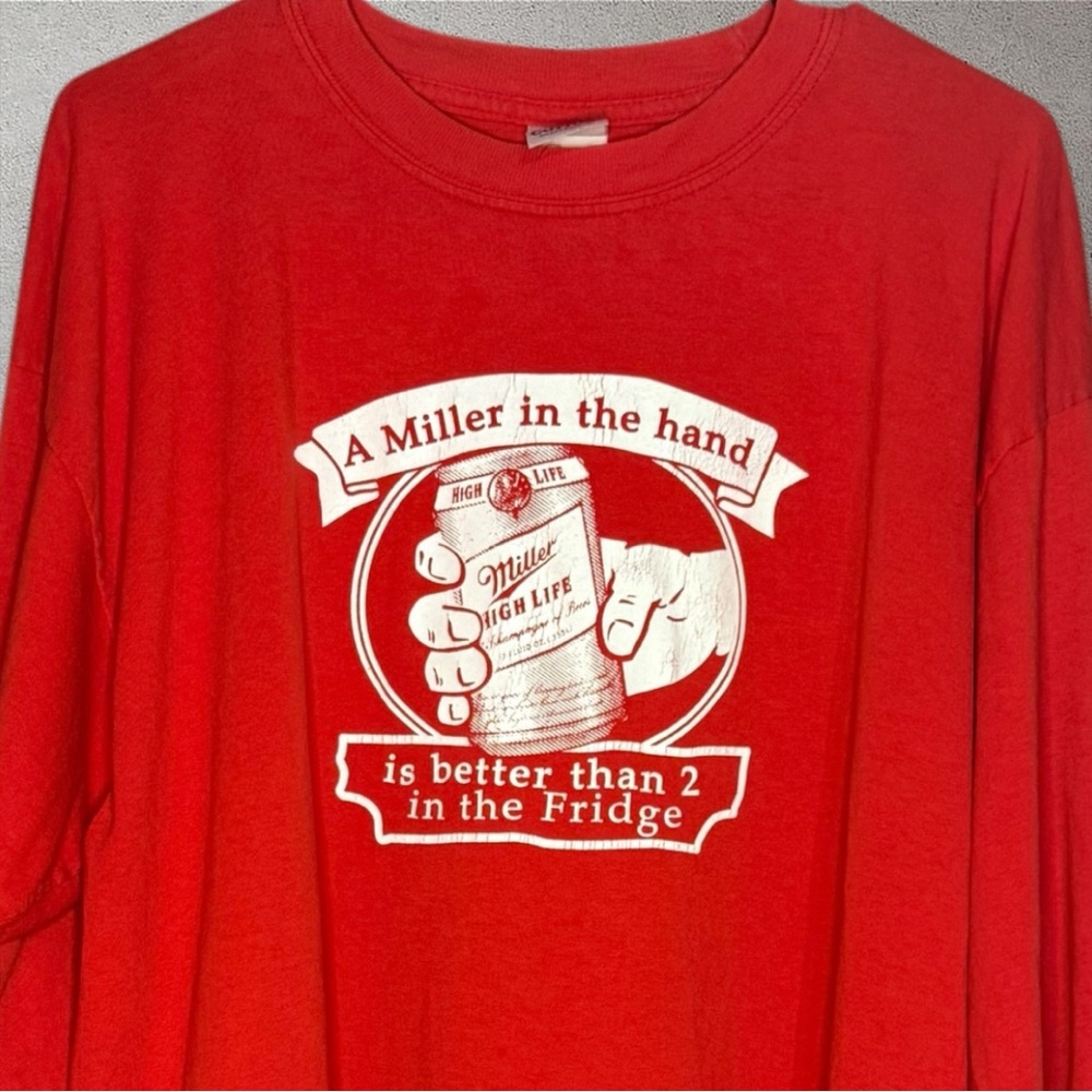 Vintage Miller High Life  Long Sleeve T-shirt XL